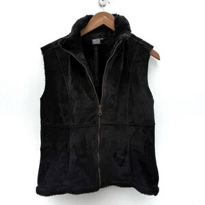NILS Black winter Vest full zip front size large